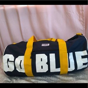 PINK Victoria Secret Duffle (U of M)